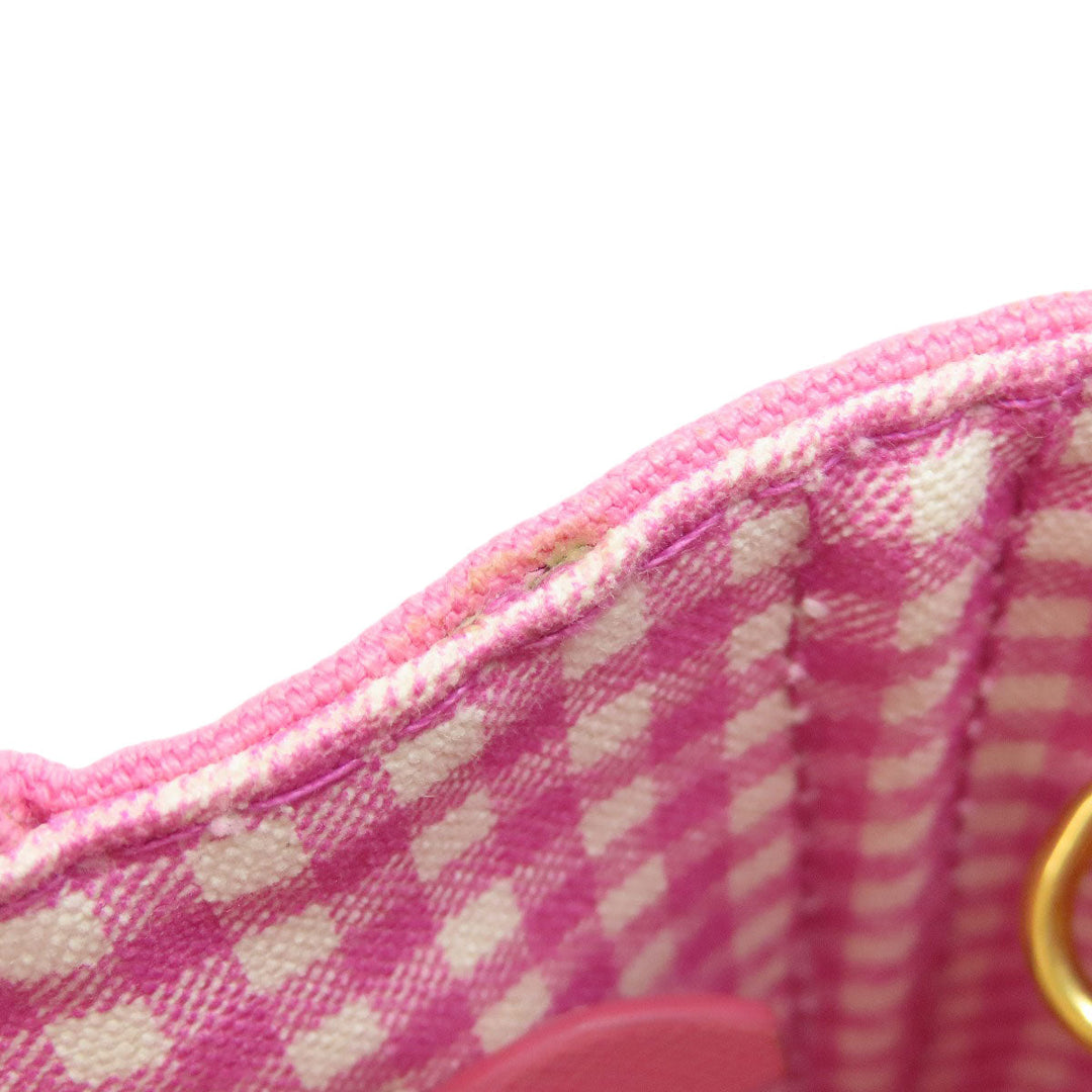 PRADA Tote Bag canvas pink Canapa Mini 2WAY Women Used Authentic