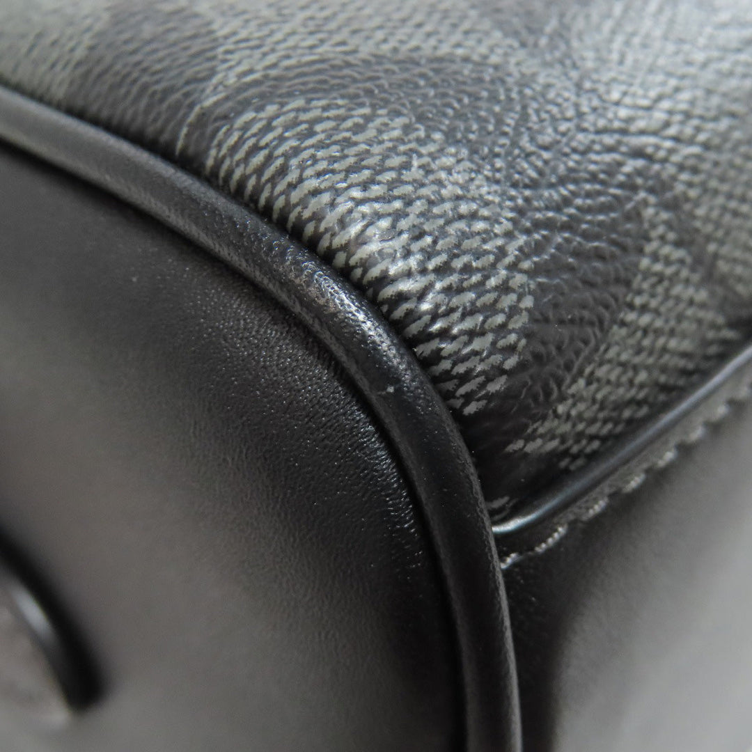 COACH Shoulder Bag CJ674 PVC black Signature Women Used Authentic