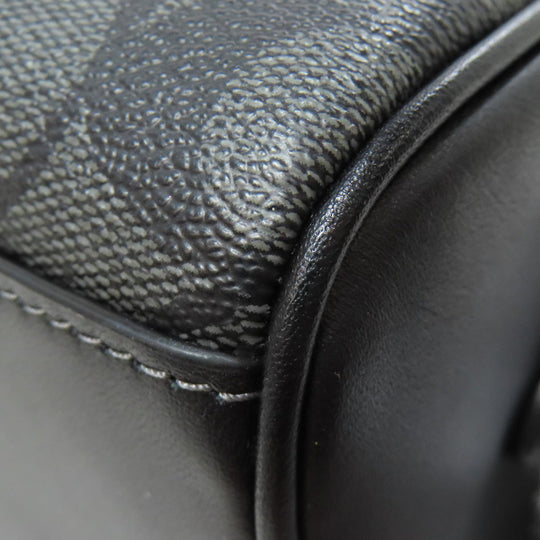 COACH Shoulder Bag CJ674 PVC black Signature Women Used Authentic