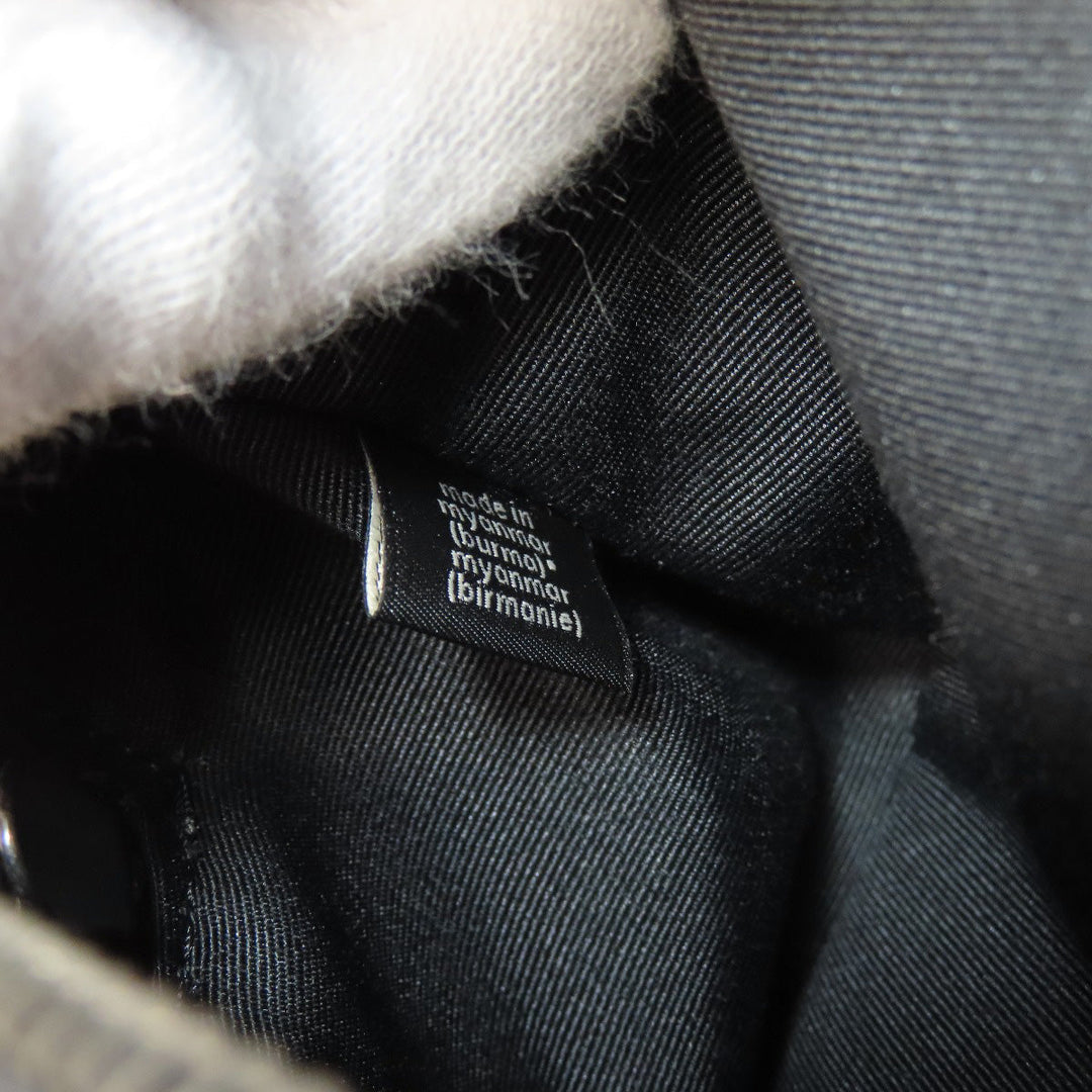 COACH Shoulder Bag CJ674 PVC black Signature Women Used Authentic