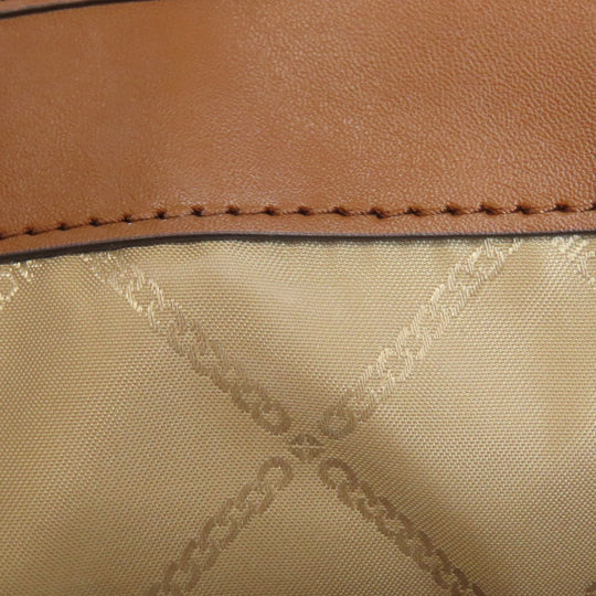 MICHAEL KORS Tote Bag PVC white MK Signature 2WAY Women Used Authentic