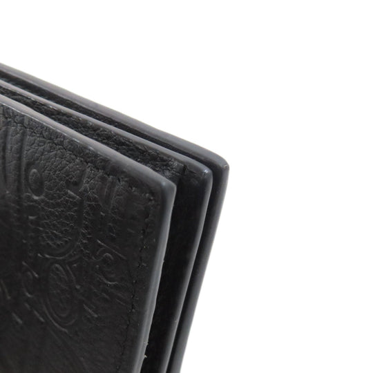 Christian Dior Card Case leather black Trotter Pattern