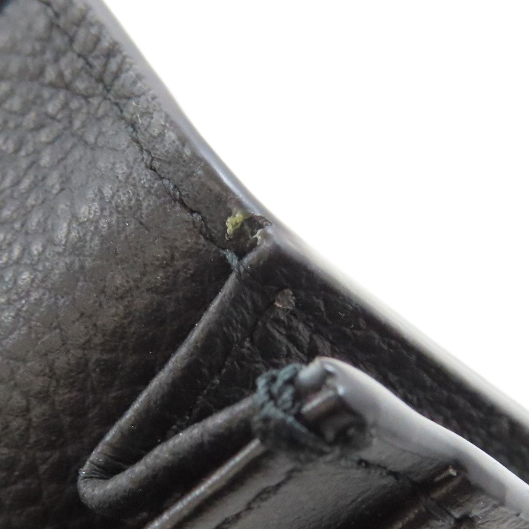 Christian Dior Card Case leather black Trotter Pattern