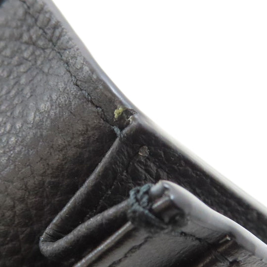 Christian Dior Card Case leather black Trotter Pattern