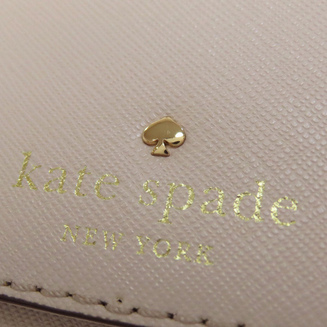 Kate Spade Shoulder Bag PVC beige logo Women Used Authentic