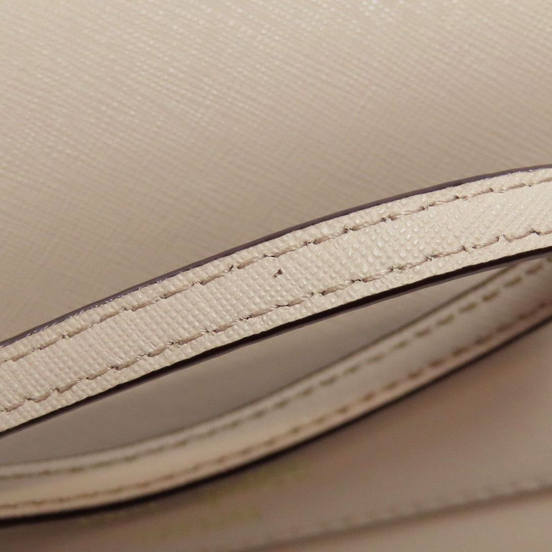 Kate Spade Shoulder Bag PVC beige logo Women Used Authentic