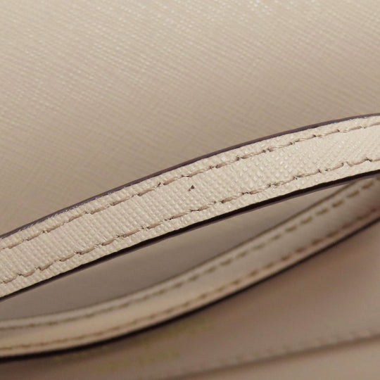 Kate Spade Shoulder Bag PVC beige logo Women Used Authentic