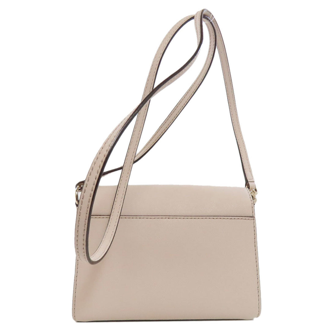 Kate Spade Shoulder Bag PVC beige logo Women Used Authentic