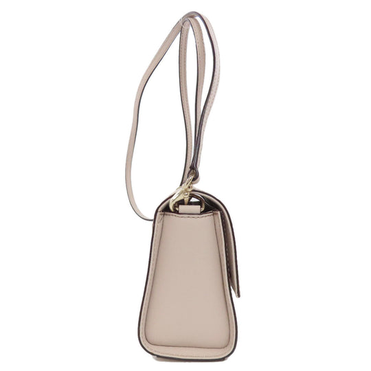 Kate Spade Shoulder Bag PVC beige logo Women Used Authentic