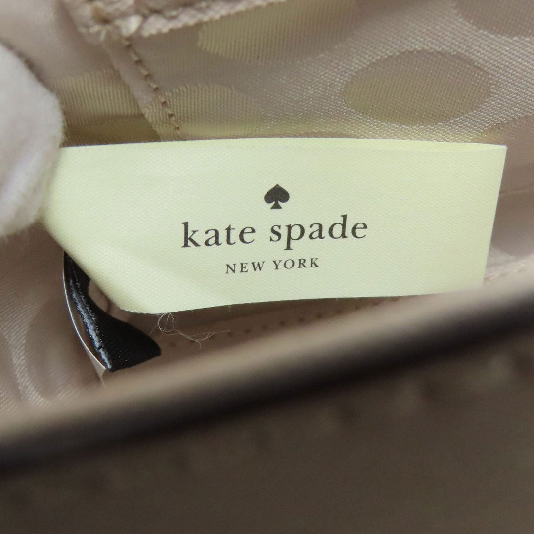 Kate Spade Shoulder Bag PVC beige logo Women Used Authentic
