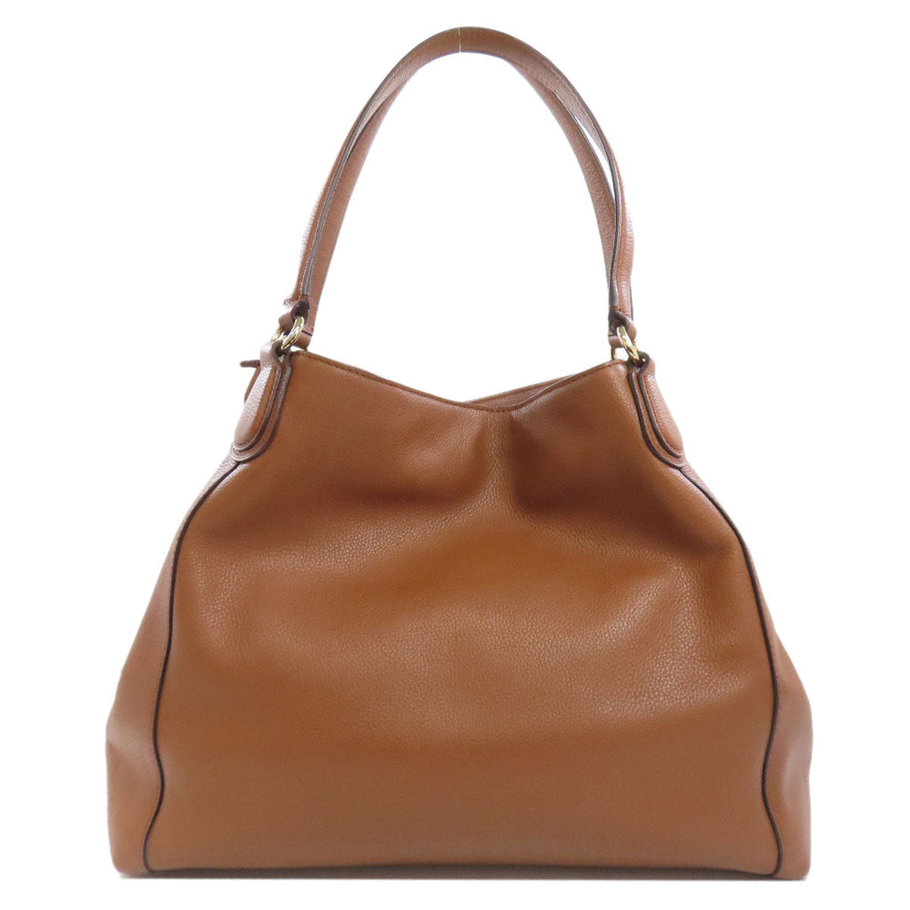 COACH Tote Bag 33547 leather Brown logo Women Used Authentic