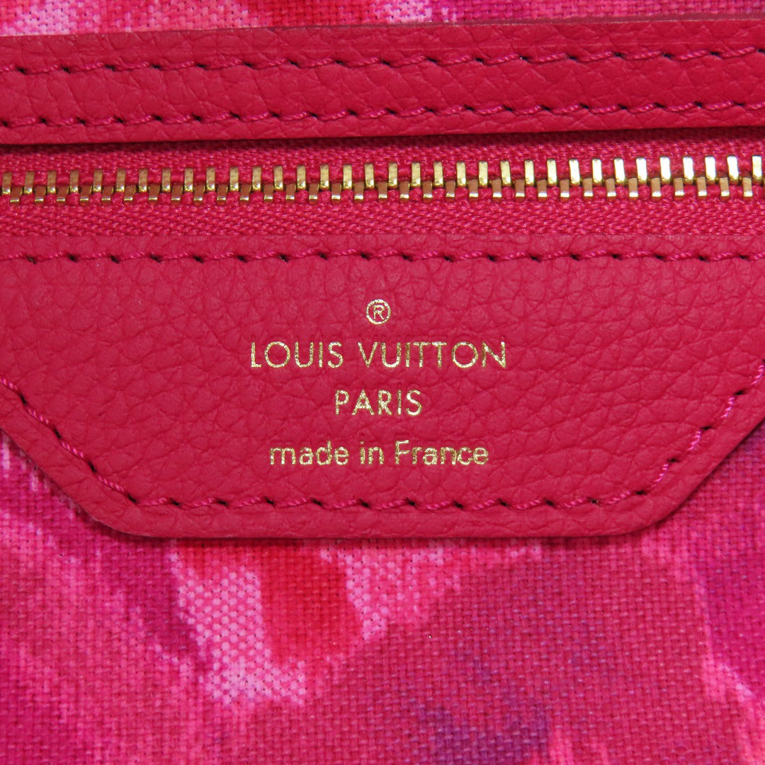 LOUIS VUITTON Tote Bag M40940 Monogram canvas Brown Neverfull MM Ikat Flower Women Used Authentic