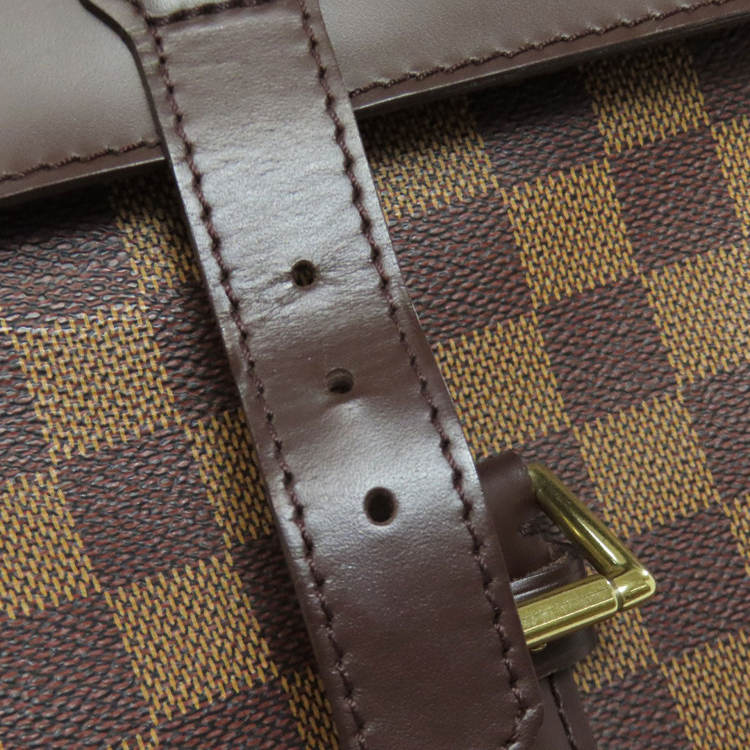 LOUIS VUITTON Backpack N51132 Damier canvas Brown Soho Women Used Authentic