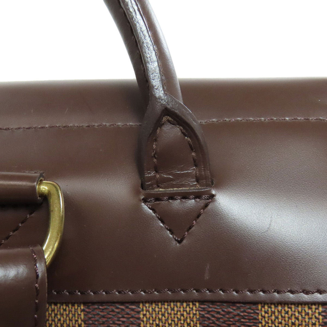 LOUIS VUITTON Backpack N51132 Damier canvas Brown Soho Women Used Authentic