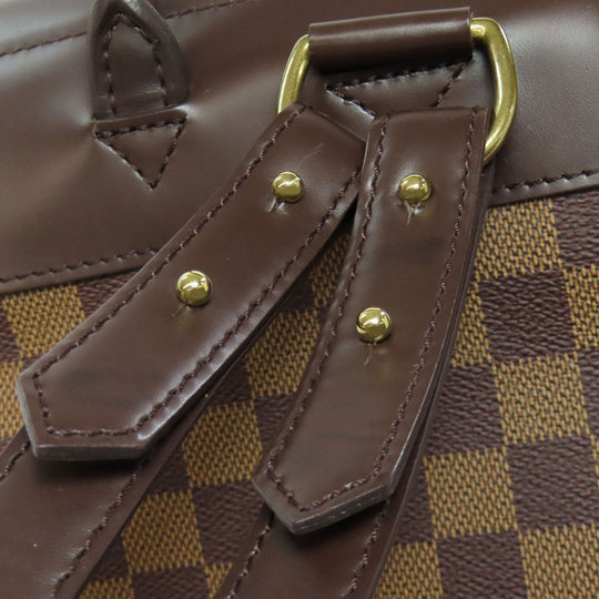 LOUIS VUITTON Backpack N51132 Damier canvas Brown Soho Women Used Authentic