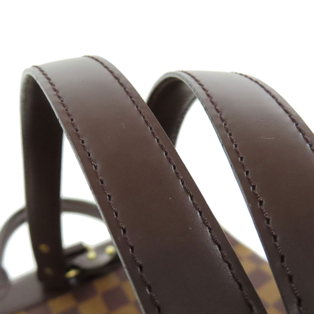 LOUIS VUITTON Backpack N51132 Damier canvas Brown Soho Women Used Authentic