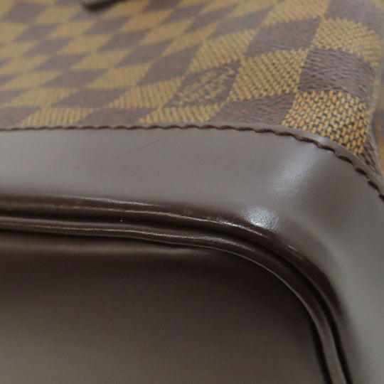 LOUIS VUITTON Backpack N51132 Damier canvas Brown Soho Women Used Authentic