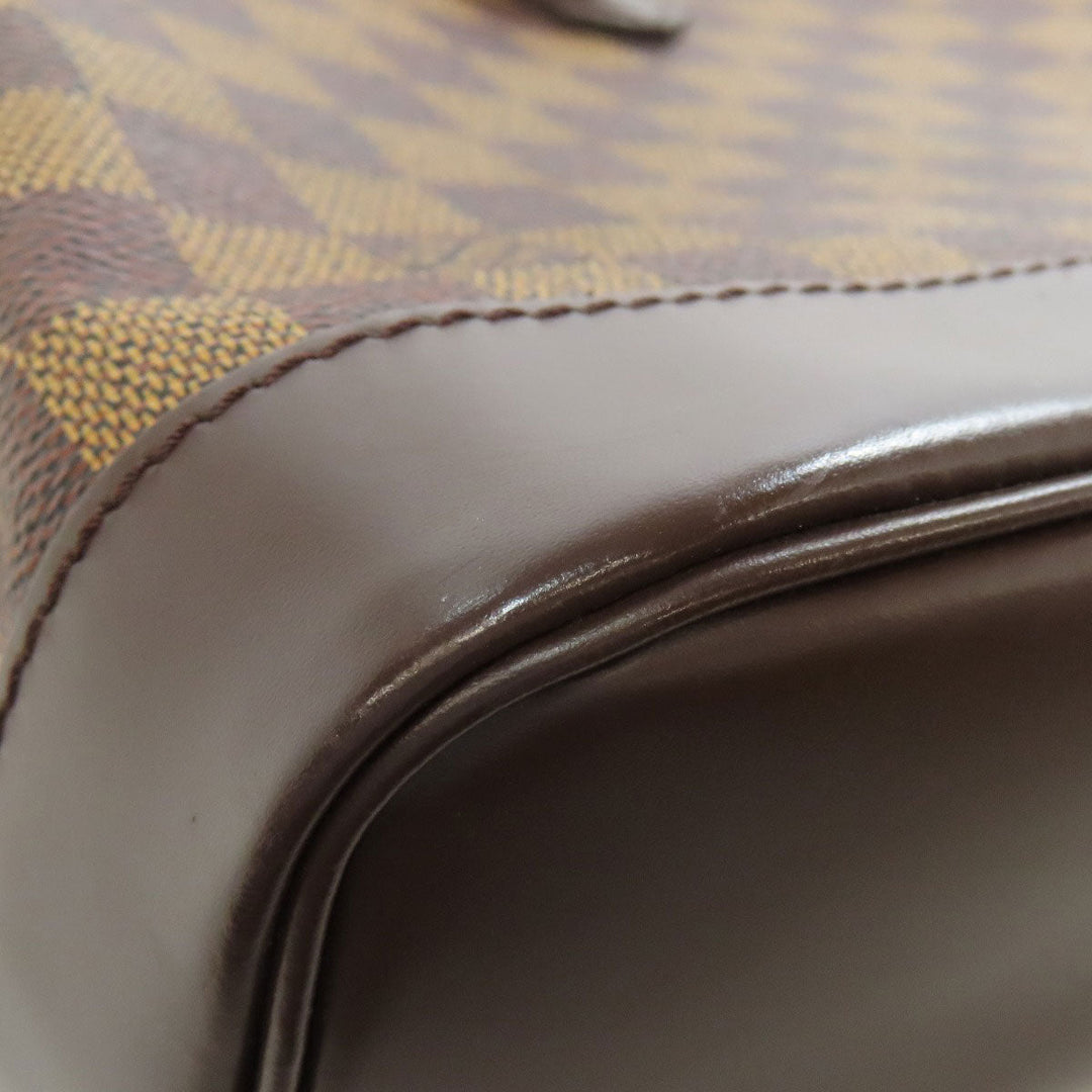 LOUIS VUITTON Backpack N51132 Damier canvas Brown Soho Women Used Authentic