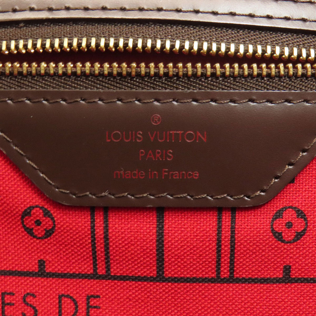 LOUIS VUITTON Tote Bag N51106 Damier canvas Brown Neverfull GM (old) Women Used Authentic
