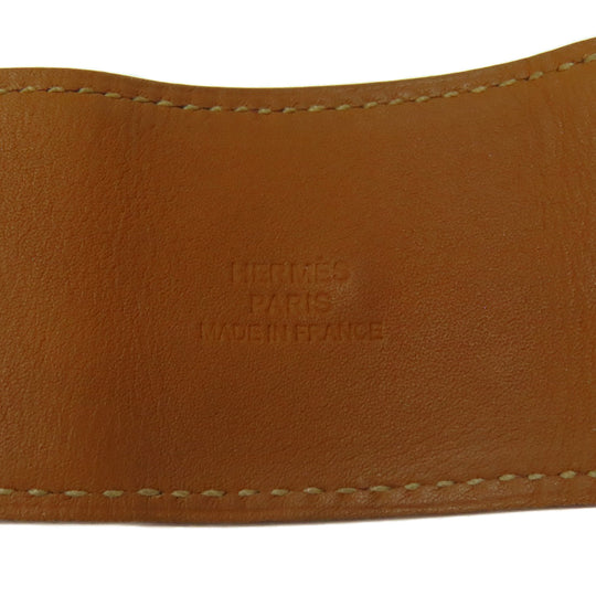 HERMES bracelet Calfskin Red Collie do cyan Women Used Authentic