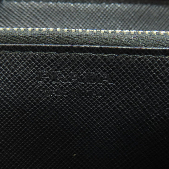 PRADA Long Wallet Purse Safiano Red logo Women Used Authentic