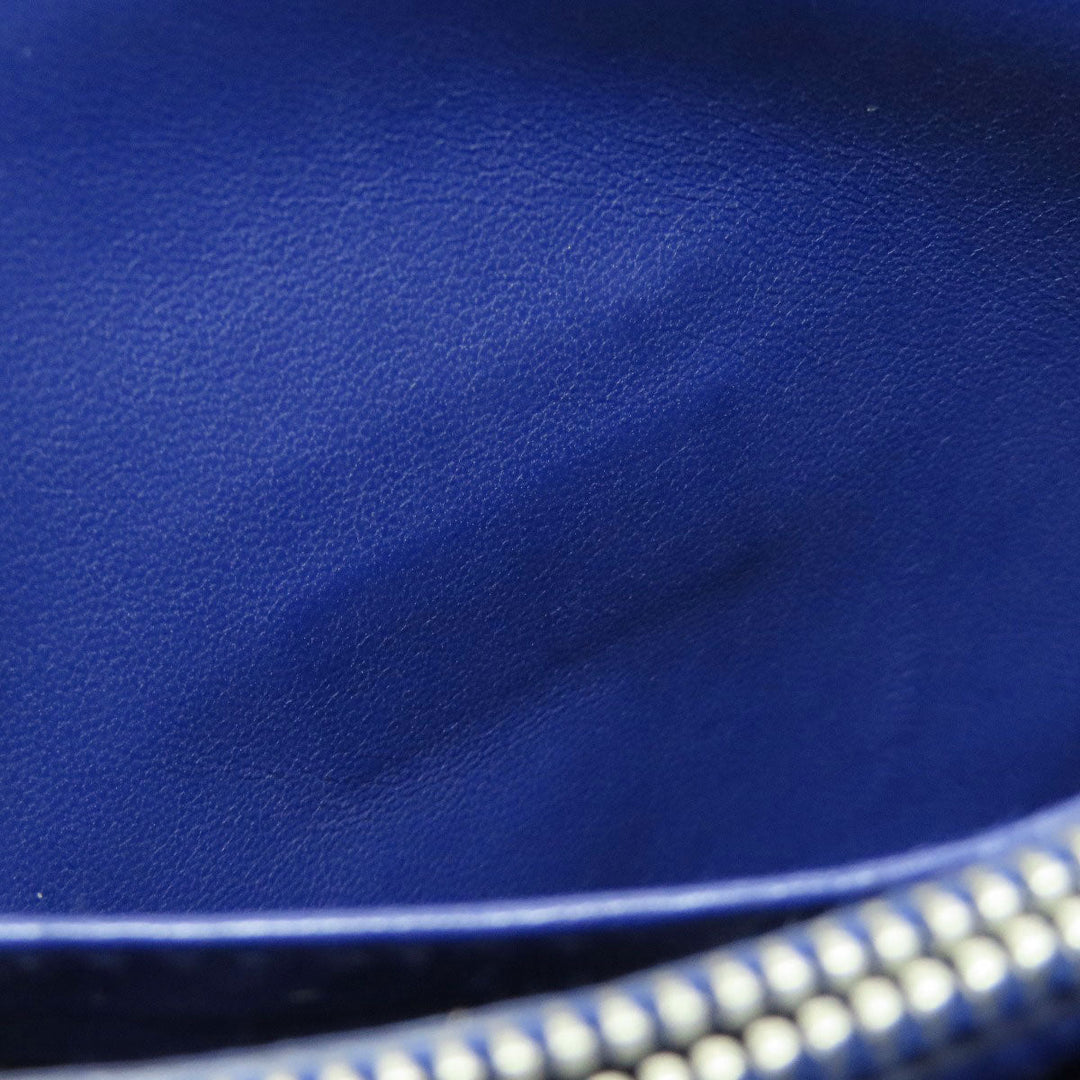 PRADA Long Wallet Purse Safiano blue Shoulder wallet