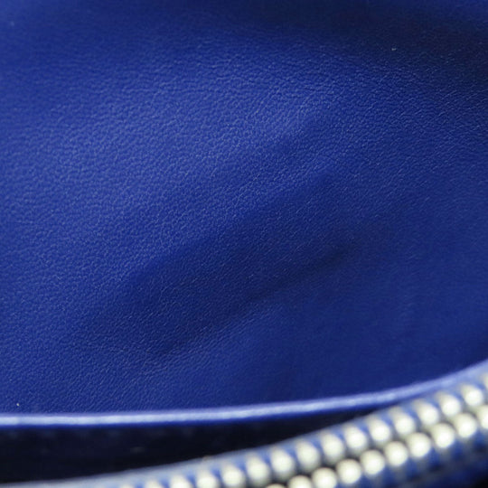 PRADA Long Wallet Purse Safiano blue Shoulder wallet