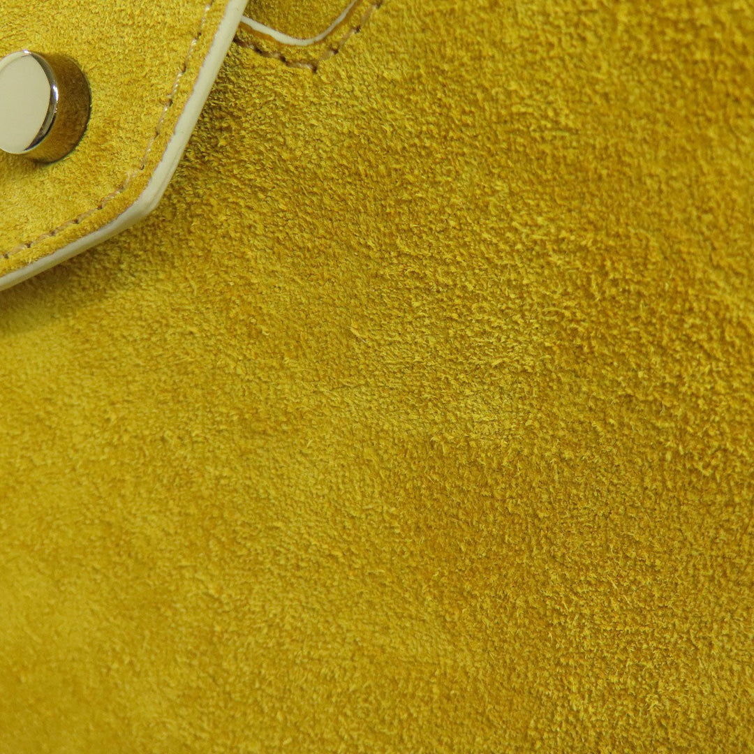 JIMMY CHOO Handbag Suede yellow 2WAY Women Used Authentic