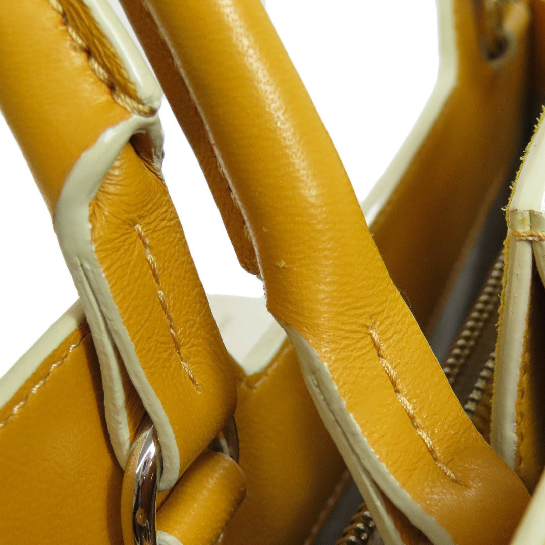 JIMMY CHOO Handbag Suede yellow 2WAY Women Used Authentic