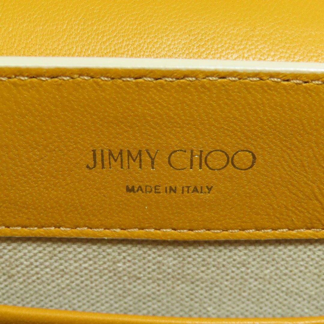 JIMMY CHOO Handbag Suede yellow 2WAY Women Used Authentic