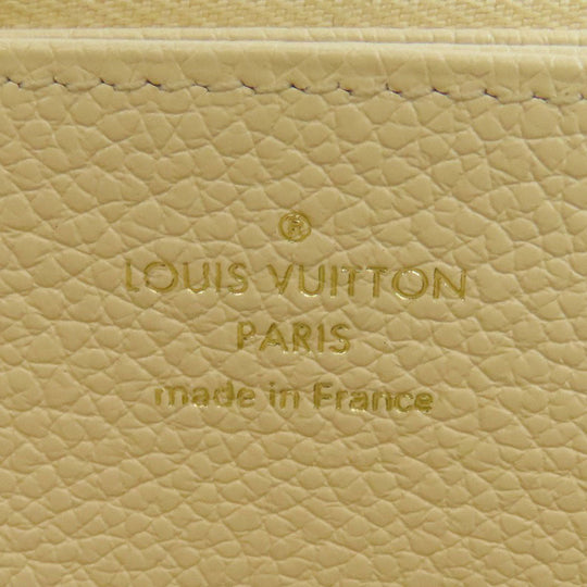LOUIS VUITTON Long Wallet Purse M82212 Ann Platt white Zippy wallet Women Used Authentic