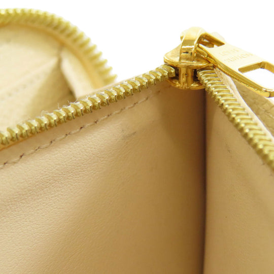 LOUIS VUITTON Long Wallet Purse M82212 Ann Platt white Zippy wallet Women Used Authentic