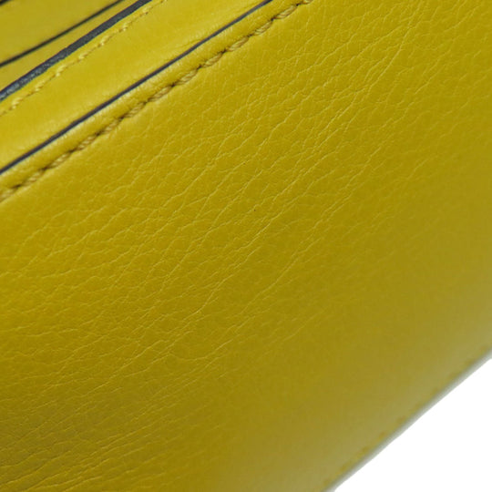 LOEWE Handbag Calfskin yellow Puzzle bag mini 2WAY Women Used Authentic