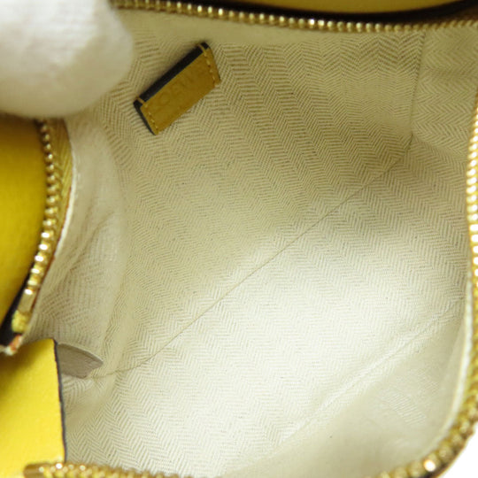 LOEWE Handbag Calfskin yellow Puzzle bag mini 2WAY Women Used Authentic