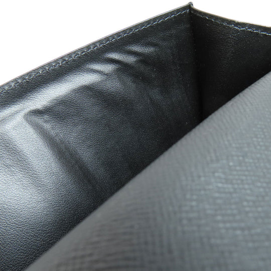 LOUIS VUITTON Long Wallet Purse N63095 Damier canvas black Zippy wallet Vertical Women Used Authentic