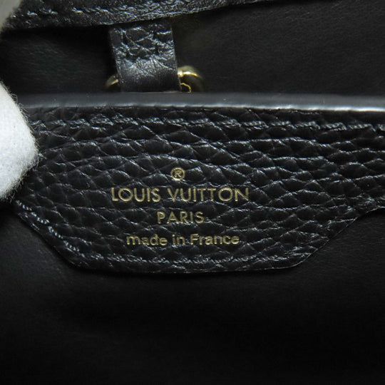 LOUIS VUITTON Handbag Calfskin black Capucines BB Flower Women Used Authentic