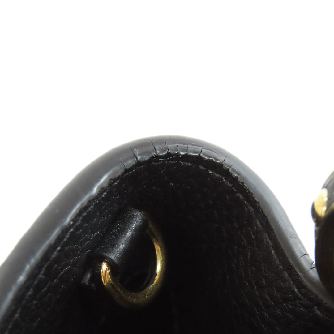 LOUIS VUITTON Handbag Calfskin black Capucines BB Flower Women Used Authentic