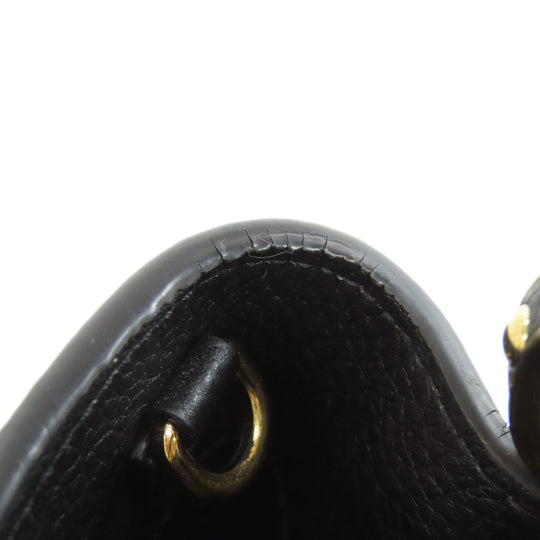 LOUIS VUITTON Handbag Calfskin black Capucines BB Flower Women Used Authentic