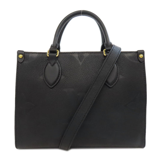 LOUIS VUITTON Handbag M45653 Ann Platt black On the Go PM
