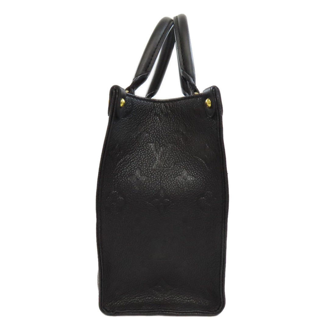LOUIS VUITTON Handbag M45653 Ann Platt black On the Go PM