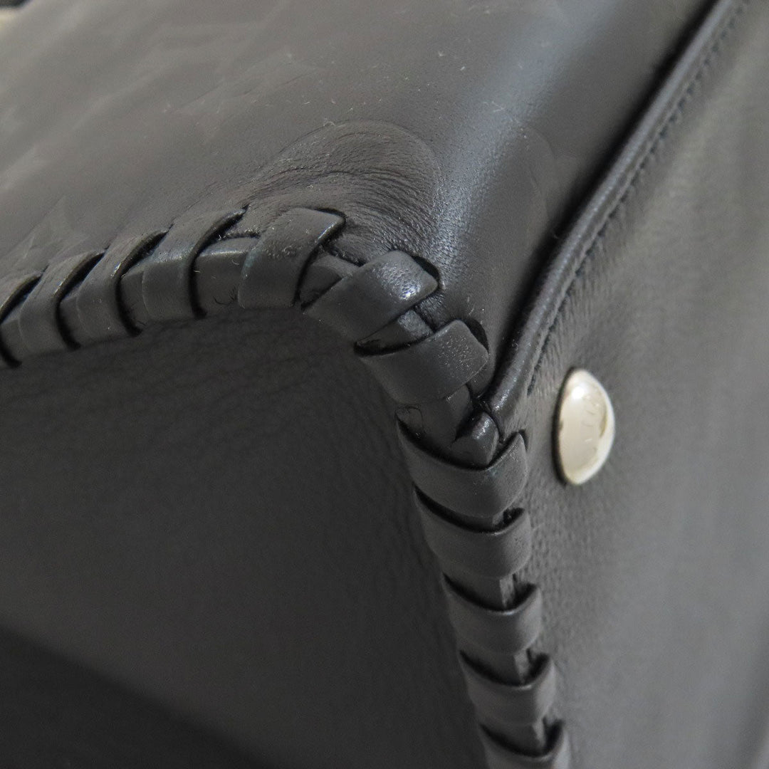 LOUIS VUITTON Handbag M54147 Calfskin black Veli Zip Women Used Authentic
