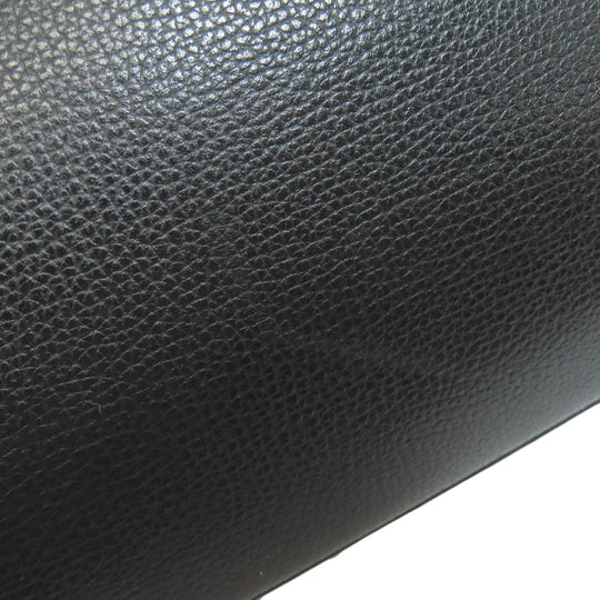 HERMES Tote Bag Calfskin black Paris Bonbay 35 SilverMetal Women Used Authentic