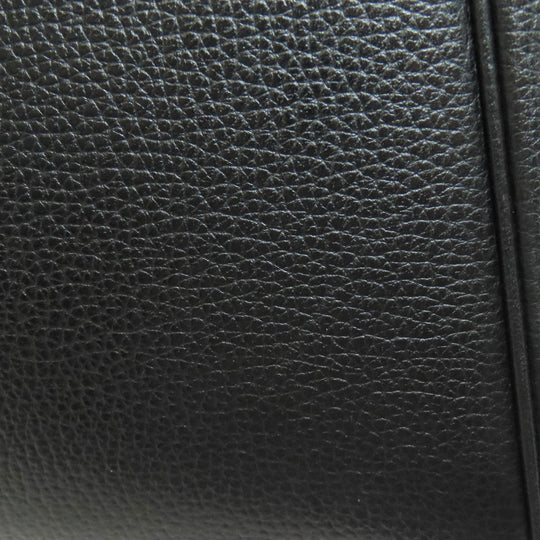 HERMES Tote Bag Calfskin black Paris Bonbay 35 SilverMetal Women Used Authentic