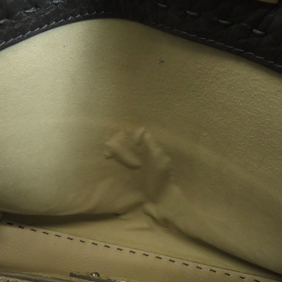 FENDI Handbag Calfskin gray Peekaboo Celeria 2WAY Women Used Authentic