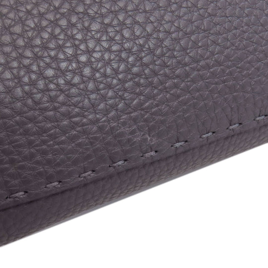 FENDI Handbag Calfskin gray Peekaboo Celeria 2WAY Women Used Authentic