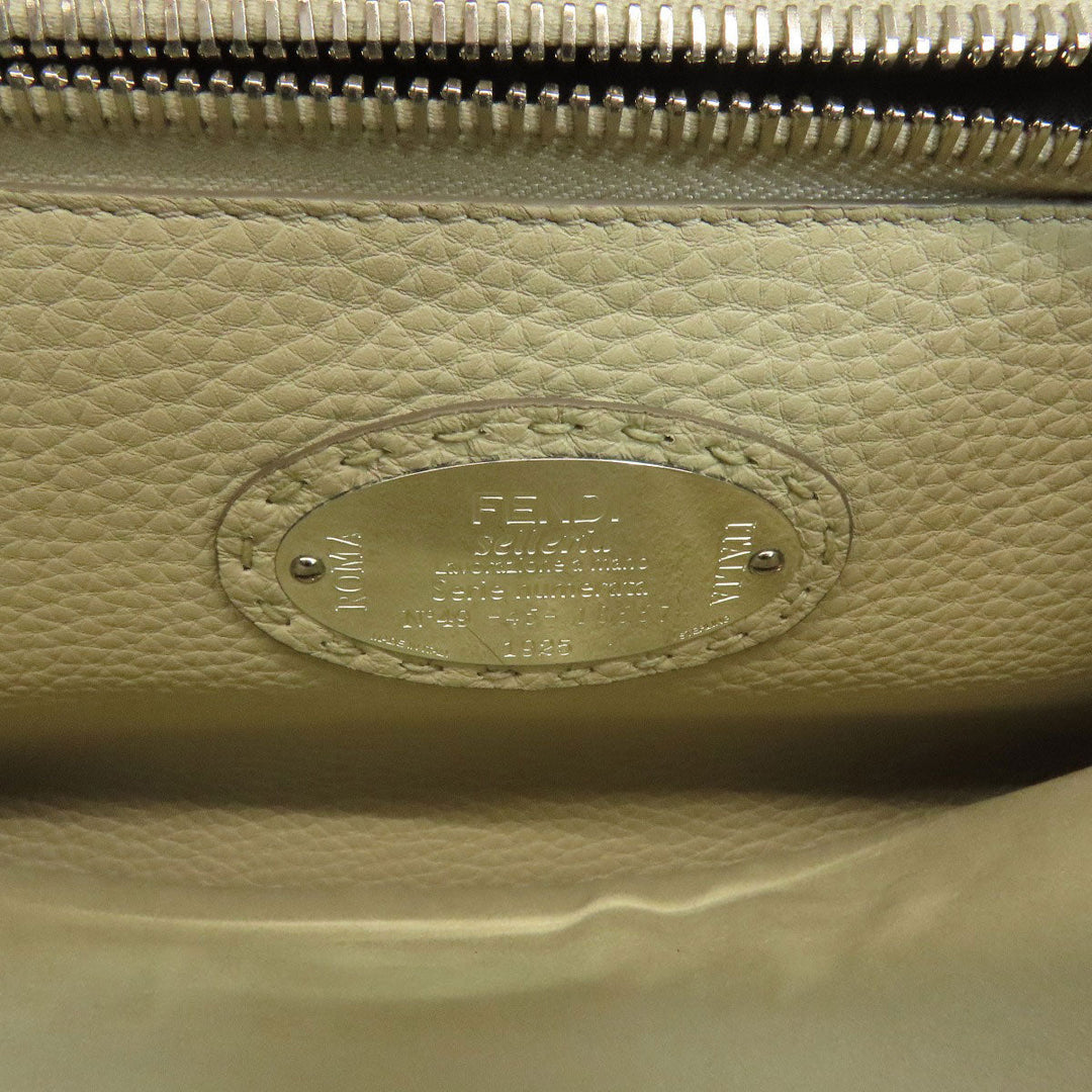 FENDI Handbag Calfskin gray Peekaboo Celeria 2WAY Women Used Authentic