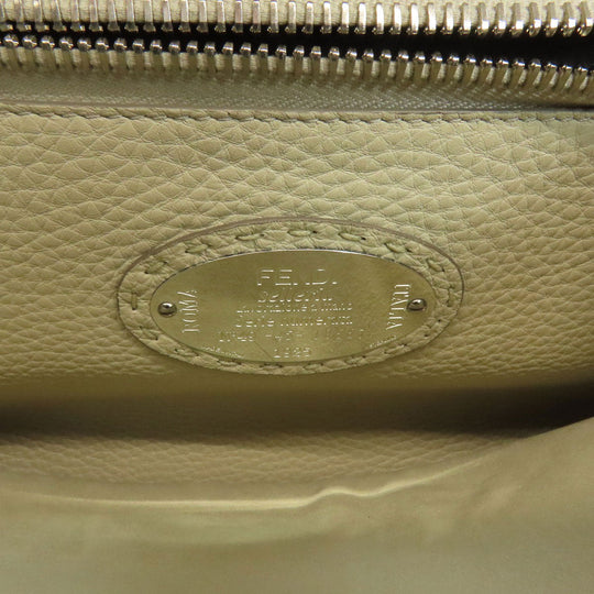 FENDI Handbag Calfskin gray Peekaboo Celeria 2WAY Women Used Authentic