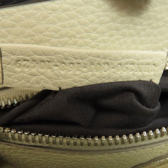 FENDI Handbag Calfskin gray Peekaboo Celeria 2WAY Women Used Authentic