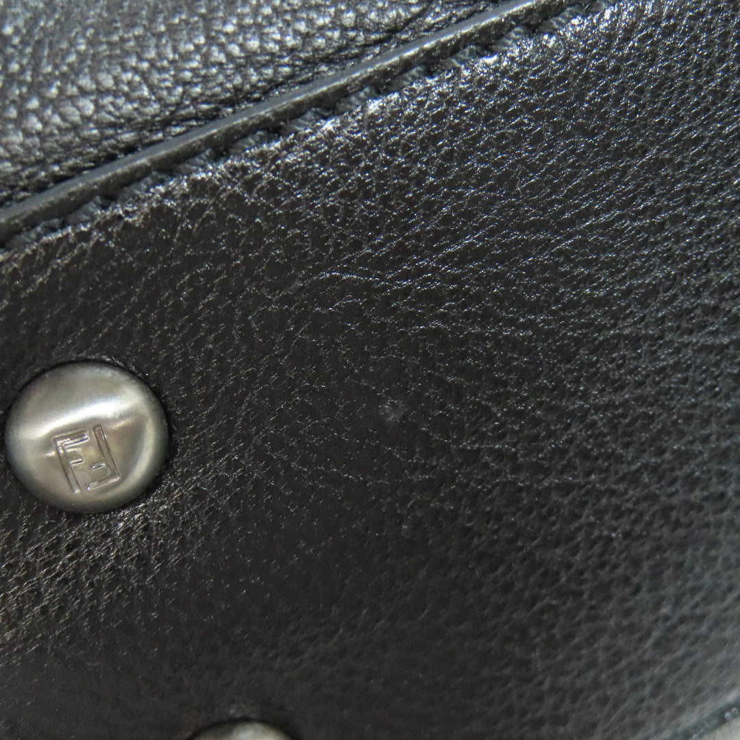 FENDI Handbag Calfskin black Peekaboo 2WAY Women Used Authentic