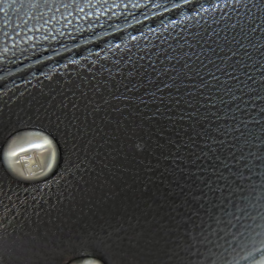 FENDI Handbag Calfskin black Peekaboo 2WAY Women Used Authentic